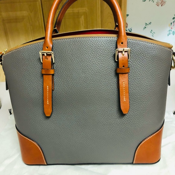 Dooney domed satchel-closet NWT./yellow card, dust bag, PRICE FIRM 🐘 color - Picture 7 of 16